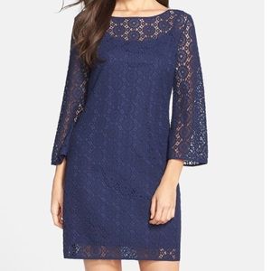 Lilly Pulitzer Topanga Tunic Dress Navy Lace
